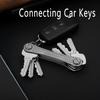 1pc Titanium Alloy Multi-Key Organizer, Portable Outdoor EDC Tool with 360° Rotating Keychain,Secure Key Storage for Home, Office, Travel, Camping