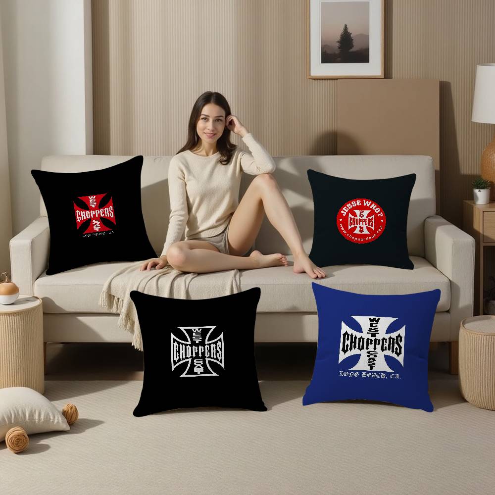 West Coast Choppers Pillowcase Toon Gift Cushion Cover Bedroom Home Sofa Chair Seat Decor Pillow Case