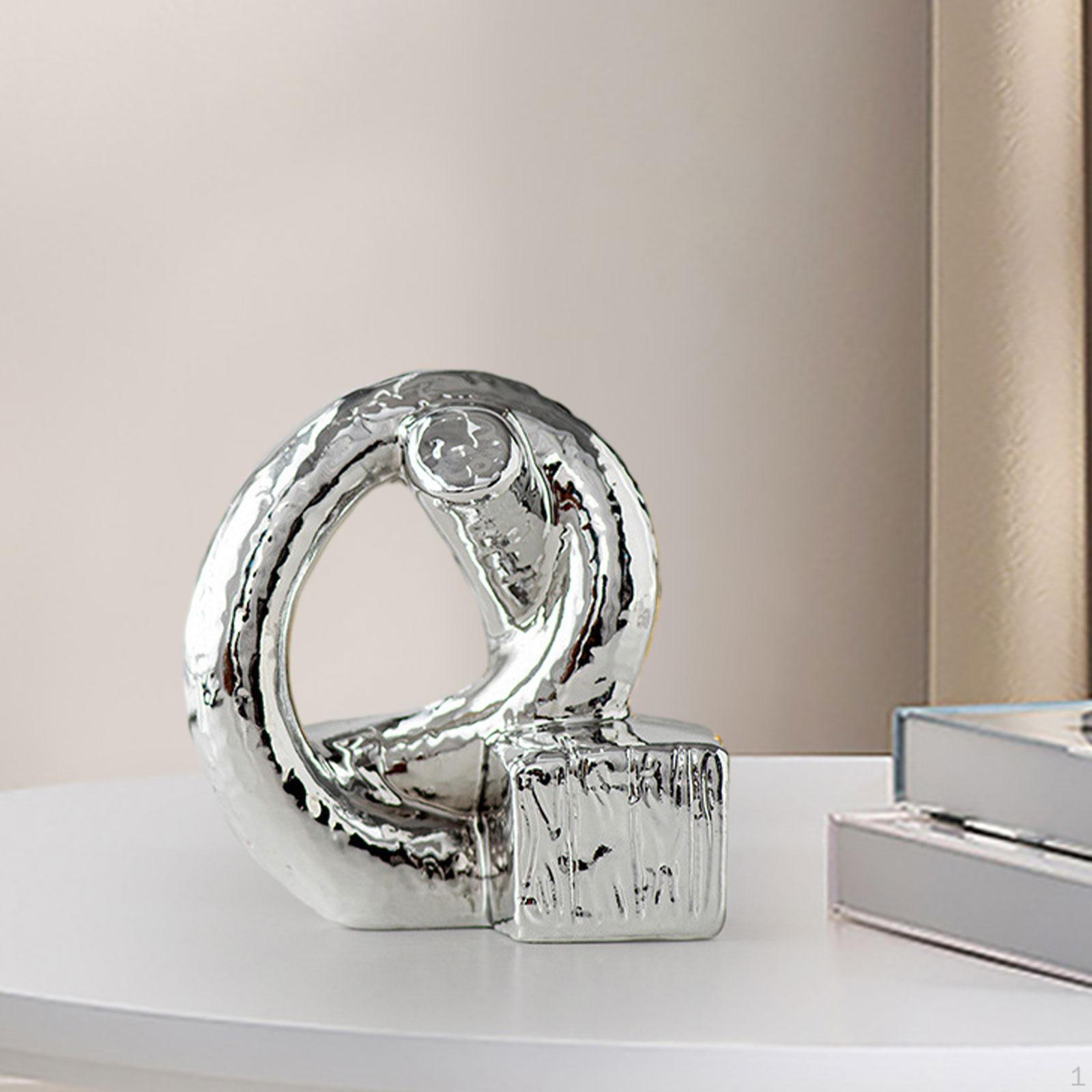 

Художественная скульптура из узлов для домашнего декора - шикарный акцентный элемент жилого пространства серебряный