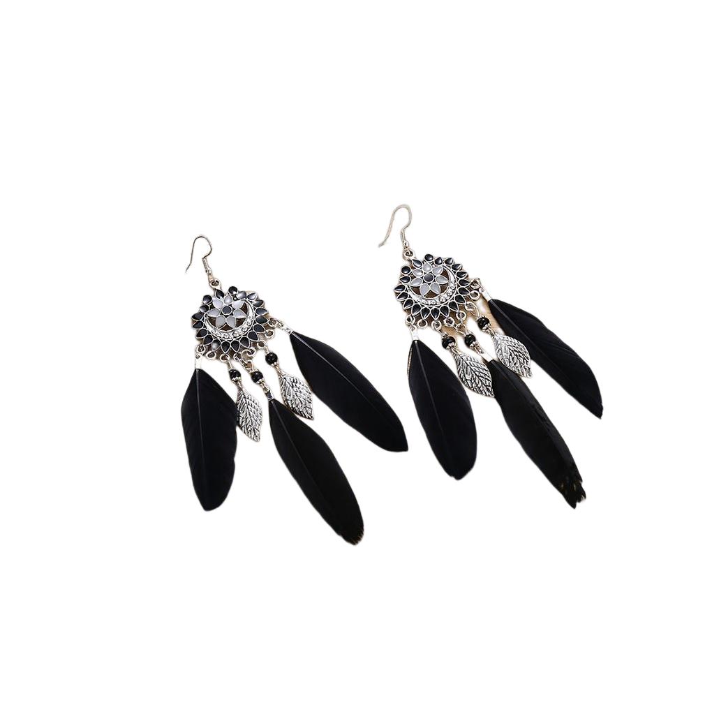 Earring Ethnic Style Exquisite Tassel Earrings Lightweight Portable Ear Pendants Ear Ring for Women Girls