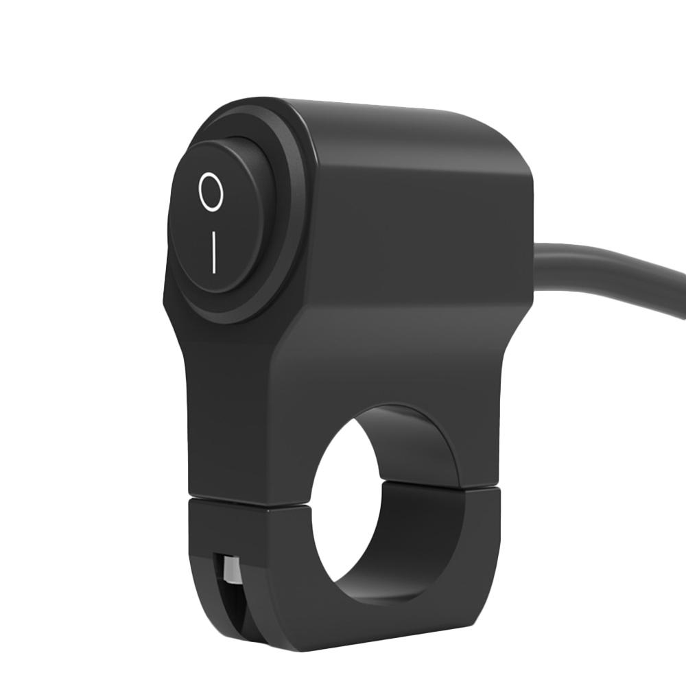7/8inch Motorcycle Handlebar Headlight ON/OFF Switch Light Button Fog Spotlight Switch for Scooter ATV Waterproof Plug and Play