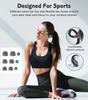 Sports Bluetooth Earphones IPX7 Waterproof Wireless Headphones 48hrs Music with Mic LED Power Display Soft Earhook TWS Earbuds