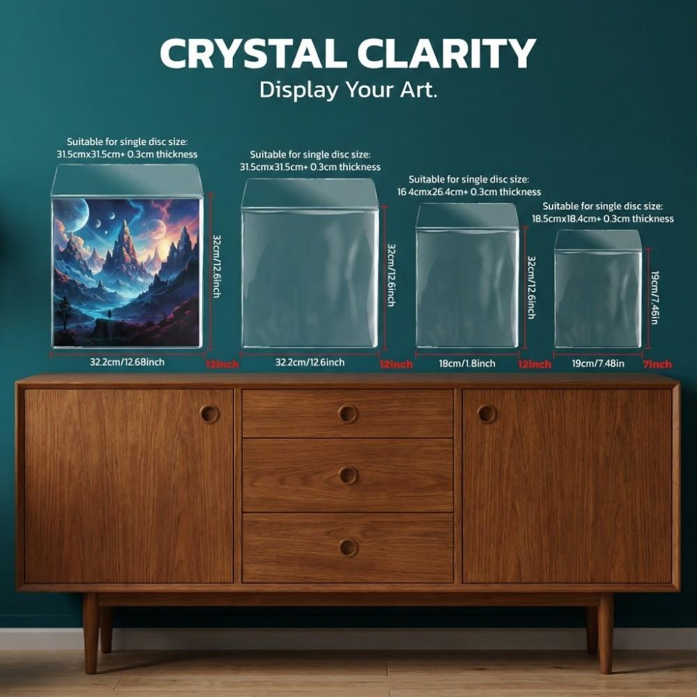 Wiederverschließbare LP-Schallplattenhülle (7/10/12 Zoll) – Schutz für Vinyl-Schallplatten