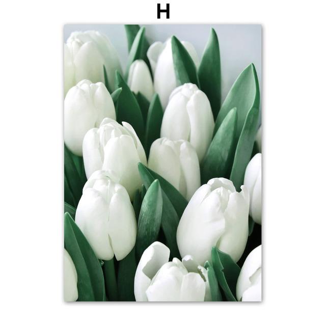 Banana Leaf Monstera Tulip Abstract Girl Lines Wall Art Canvas PostersPainting  And Prints Wall Pictures For Living Room Decor