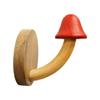Cute Mushroom Clothes Hanger Wood Storage Rack Organizer for Hats Coat Towel
