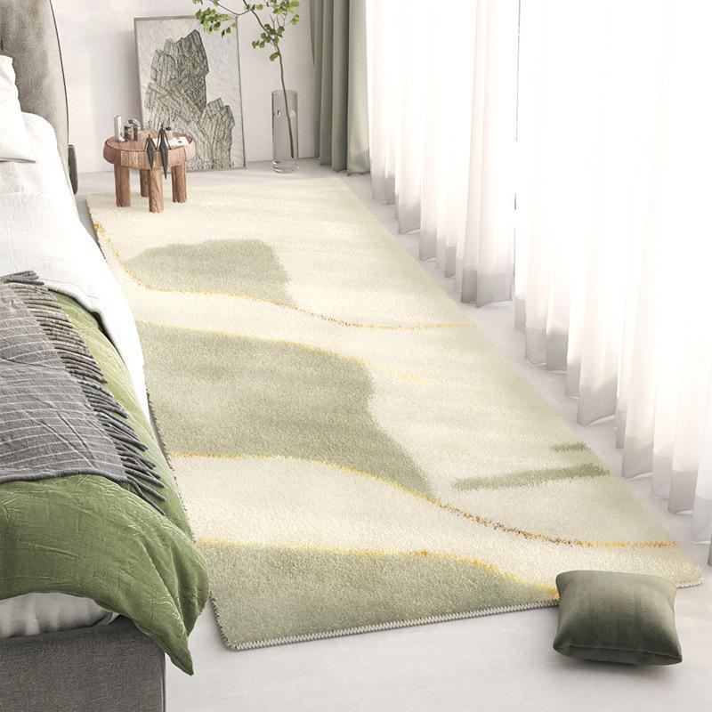 Zotteliger Kunstkaschmir Schlafzimmerteppich Plüsch Flauschiger Teppich Wohnzimmer Für Sofa Nachttisch Kinderzimmer Rutschfeste Fußmatte Heimdekoration