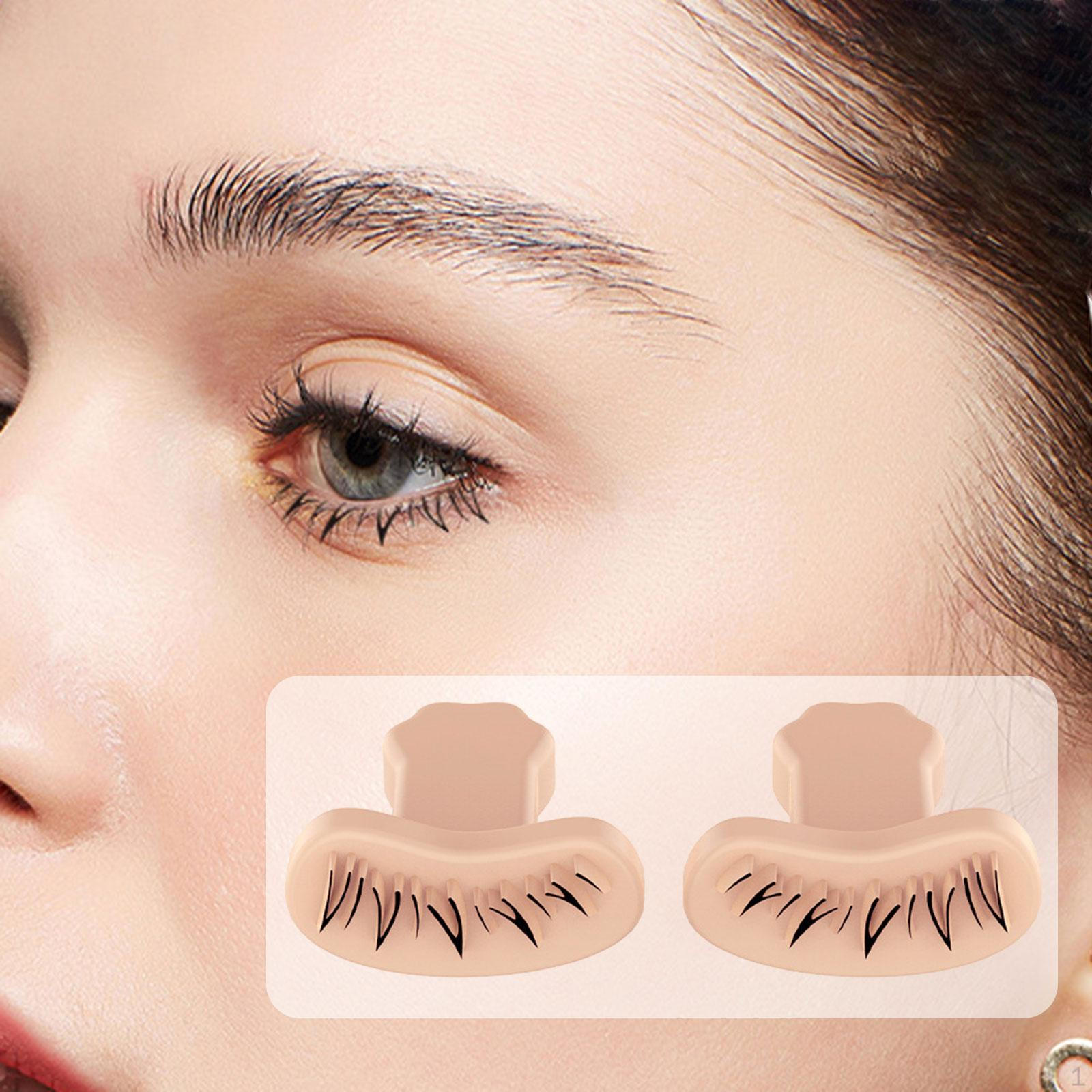 

2 шт. шаблона штампов для ресниц с ручкой, под штамп, нижний шаблон «сделай сам» для