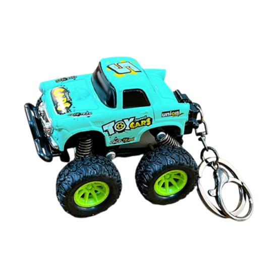 

Брелок Підвіска Портативний Дизайн Позашляхових Перегонів Брелок з Металевим Кільцем Інерційна Іграшка Міні Машинка Брелок Іграшка зелений