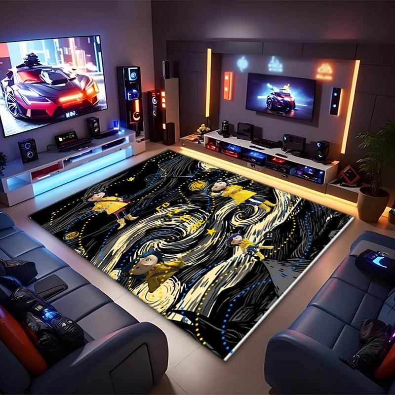 1PC Coraline Rug - Home Decoration Carpet For Living Room Bedroom Flooring Computer Chair Area Rug