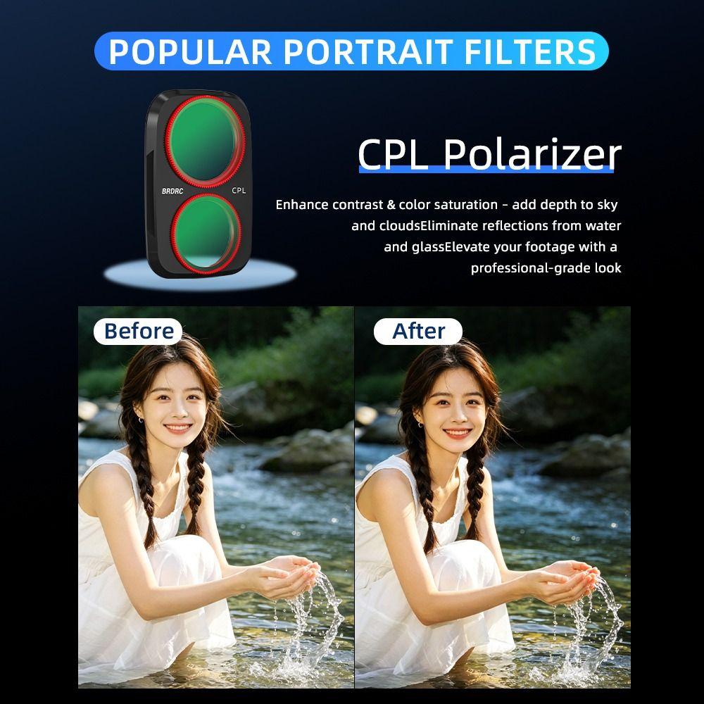 LPR Lens Filters MCUV/CPL Lens Protector for DJI Osmo Pocket 4P Gimbal Camera Accessories