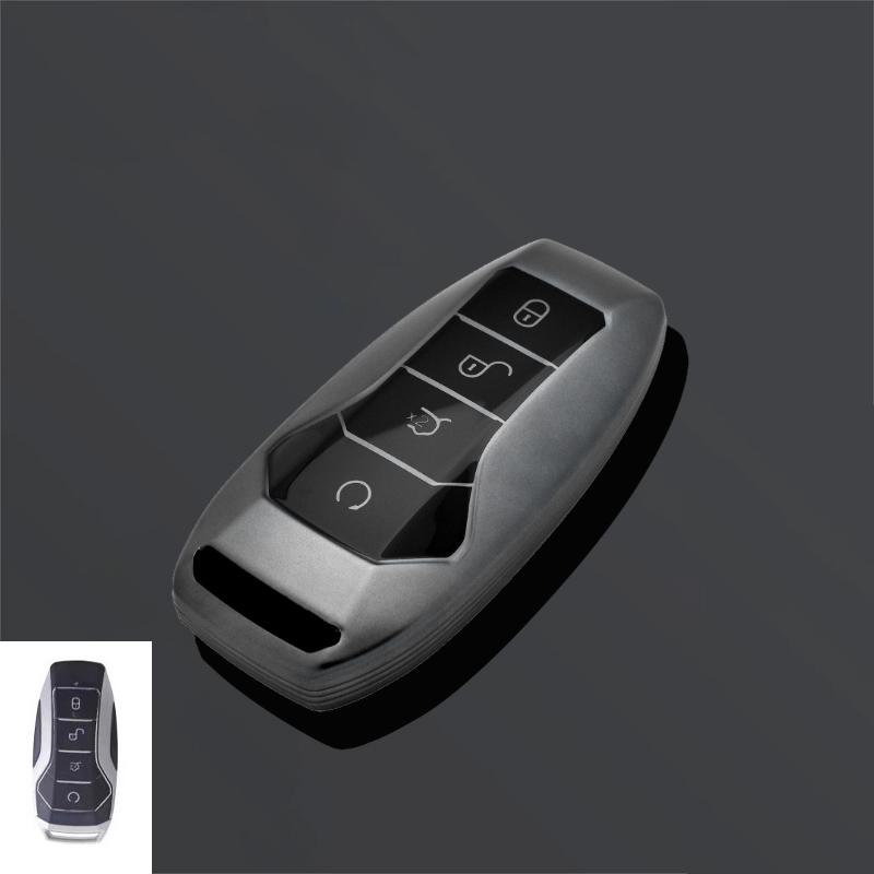

Подходит для BYD TPU Автомобильный ключ Чайка/Дельфин/Цинь/Хань/Тан/Сун/SEAL U DM-i/ATTO03 Украшение для автомобильного ключа Полностью закрывающийся Защитный чехол серый
