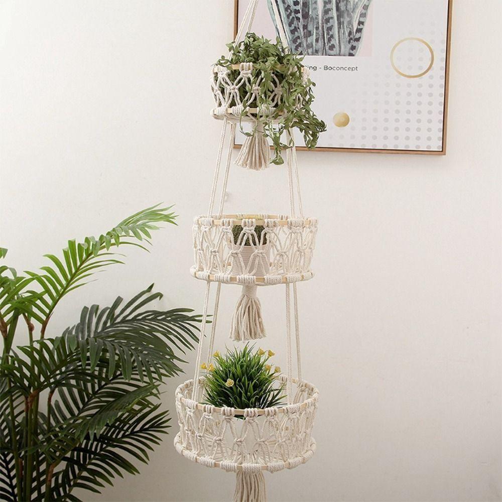 

Органайзер для кухни, внутреннего и наружного декора, корзина для фруктов, подвесная корзина, держатель для растений, стойка для растений 1 Tier