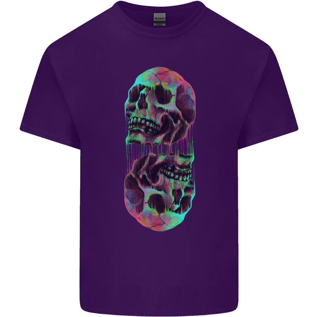 Synthesize Skulls Unisexs Light Cotton TShirt