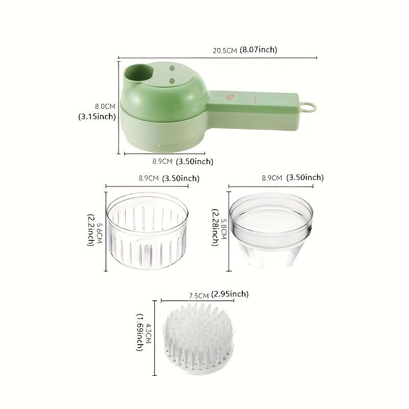 Electric Vegetable Cutter Handheld Multifunctional Food Chopper for Slicing, Grinding Garlic