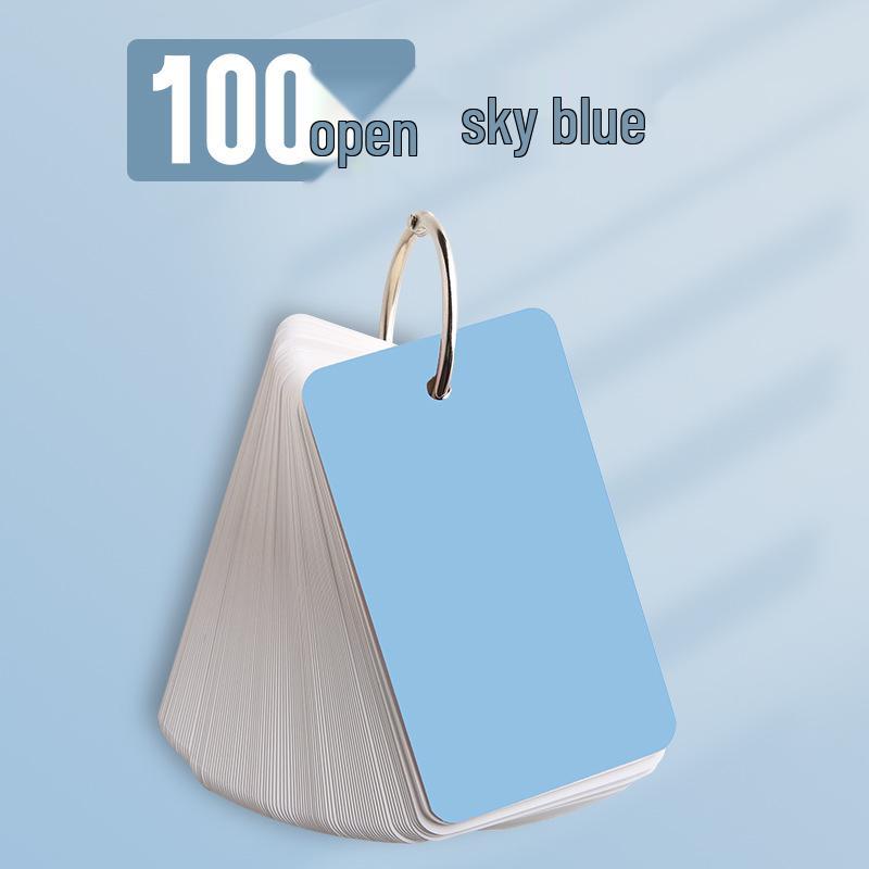 Compact White Cardstock with Handwritten English Words - Pocket-Sized Message Cards for High School Memory Books