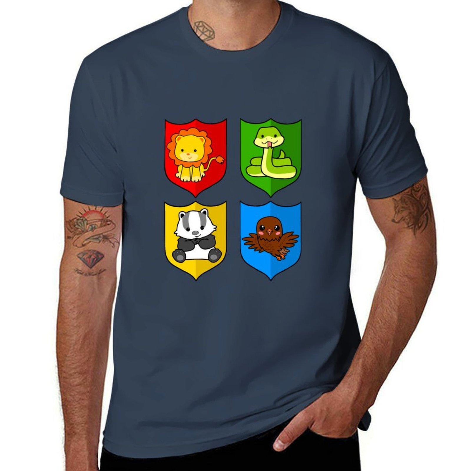 Cute Animal Crests TShirt man tshirt funny t shirts cotton TShirt S