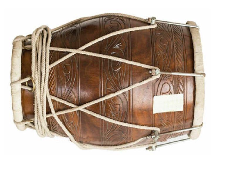 Indian Folk Professional Dholak for Wedding & Kirtan | Premium Musical Instrument with Protective Cover