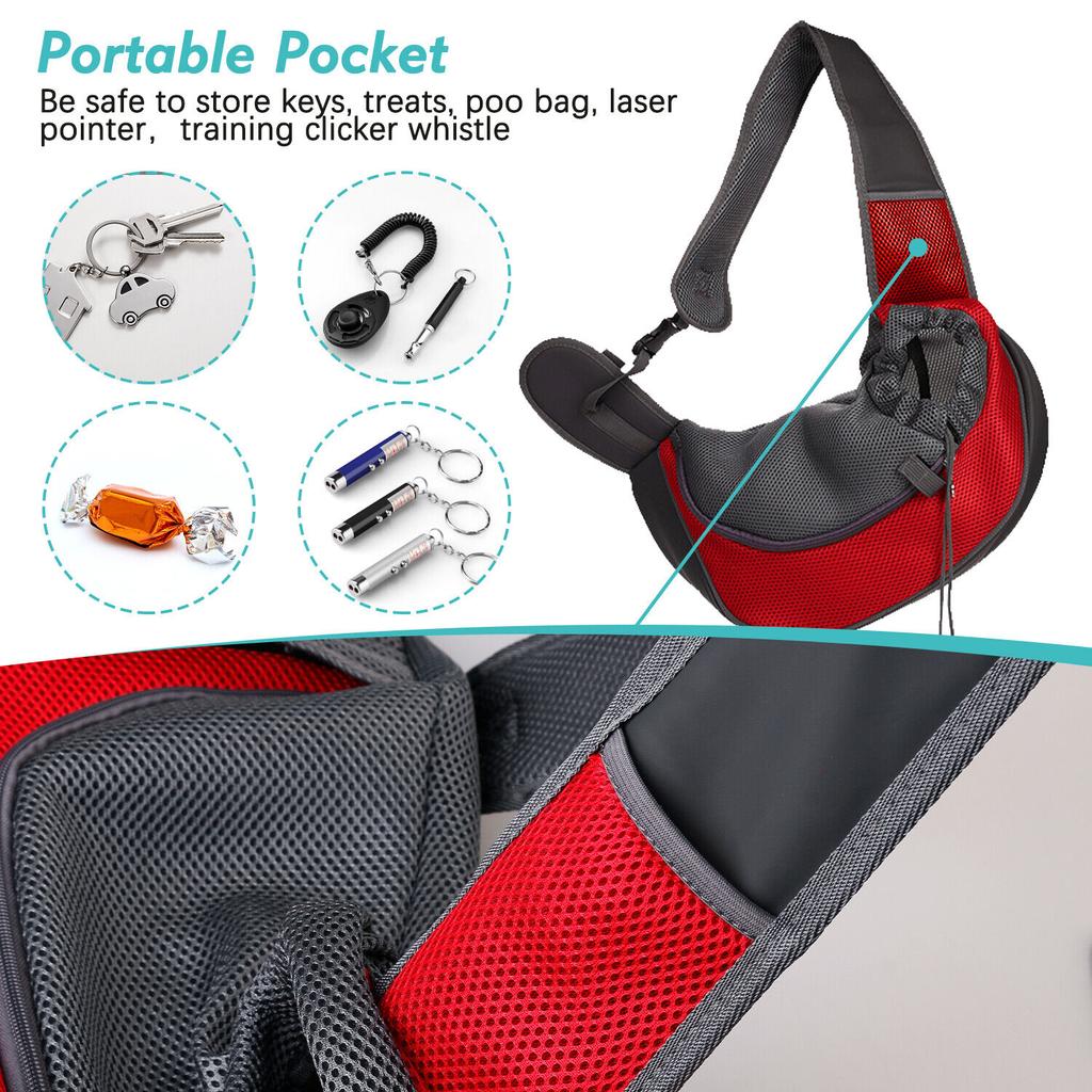 Evcil Yavru Taşıyıcı S/L File Oxford Tek Köpek Omuz Çantası Konfor Kesesi Omuz Çantası Açık Hava Seyahat Evcil Hayvan Askısı El Çantası Tote Kese