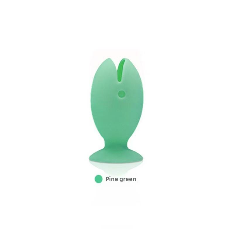 1PCS Punch-free Fish-shaped Toothbrush Holder Suction Cup Travel Wash Set Storage Drain Rack