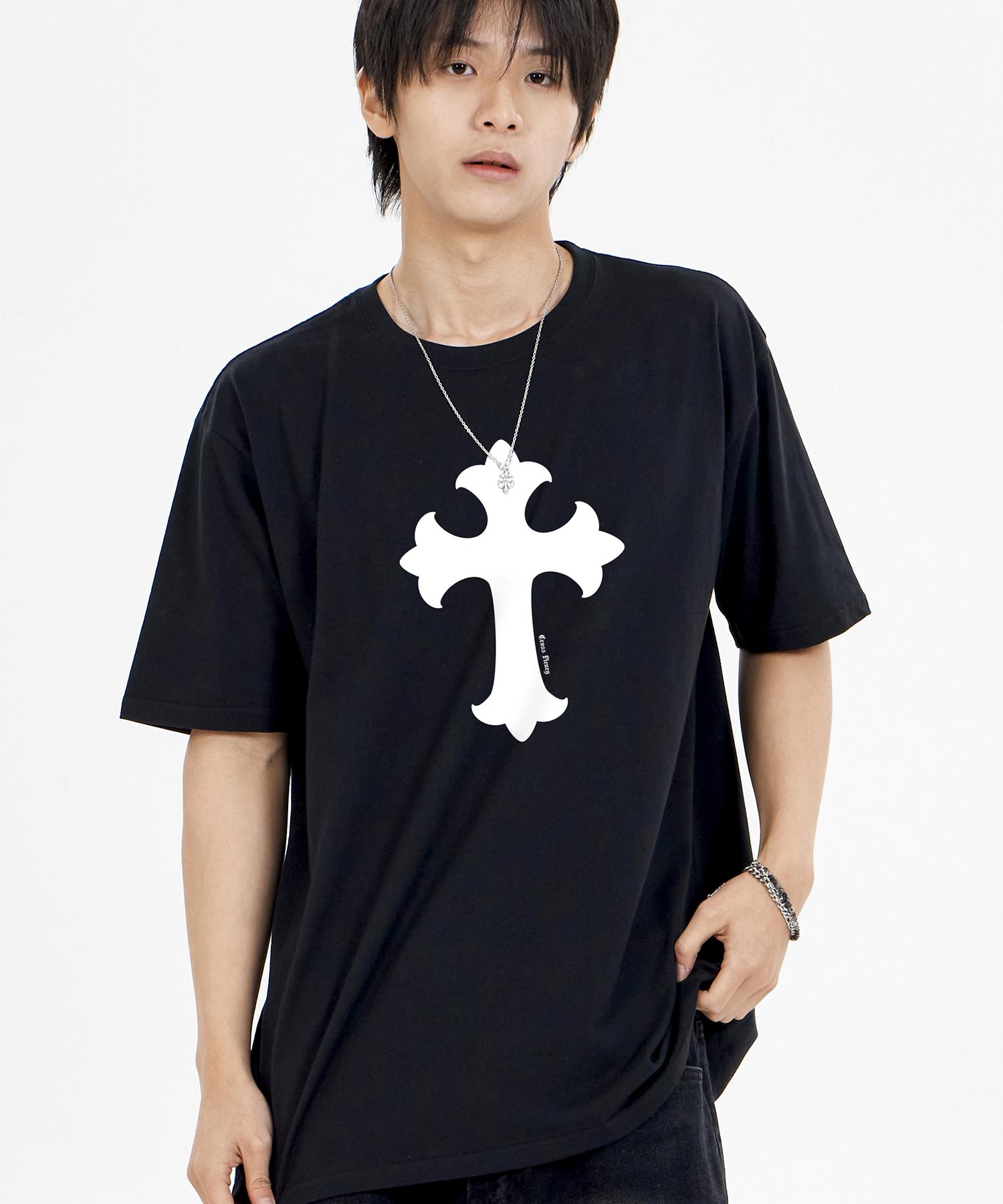 Biel Cross Short Sleeve Tee Black And White M
