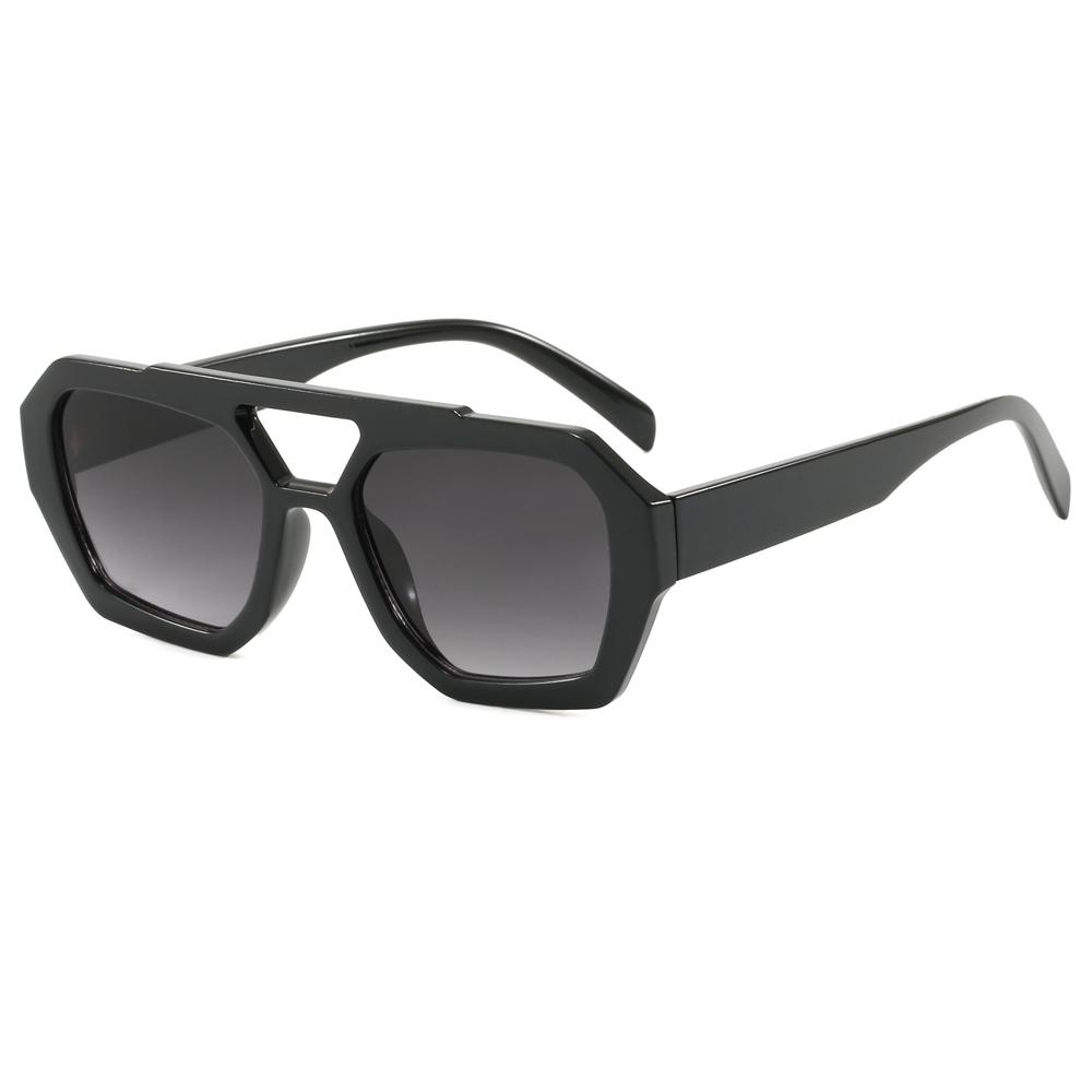Superhot Eyewear 36861 Fashion 2024 Polygon Double Bridge Flat Top Pilot Sunglasses