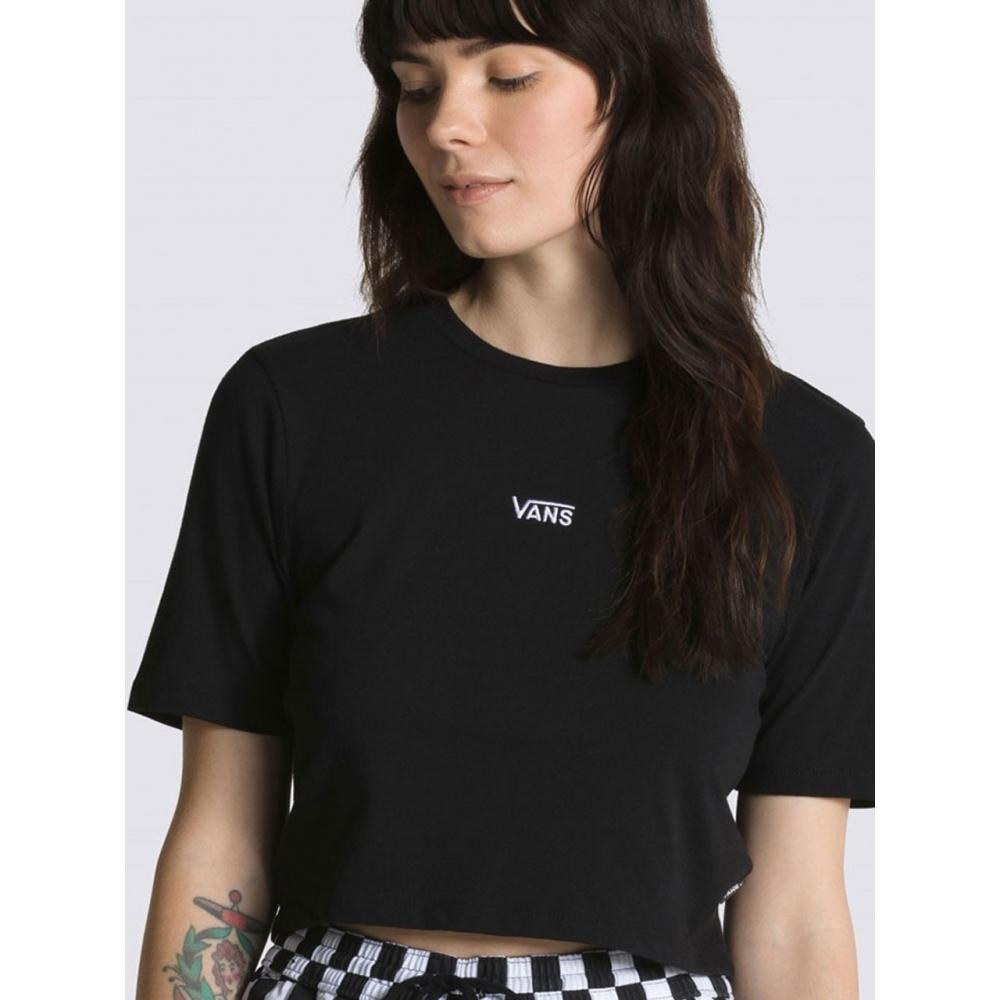 

Vans Укороченная спортивная футболка Flying V с короткими рукавами VN0A54QUBLK1