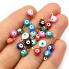 20 Stück 8,5x6mm Emaille Böse Augen Kugel Anhänger Kleine DIY Schmuckherstellung Zubehör Bestandteile für Halskette Armband Ohrringe
