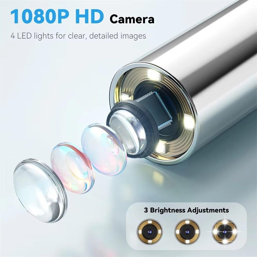 1080P HD Ear Camera 1.21 Inch IPS Screen Visual Ear Care Durable Smart Detector  Ear Care
