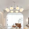 2025 Modern Minimalist Cream Chandelier: Elegant Main Light for Living Room, Bedroom, or Dining Room