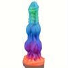 9.6" Glow-in-the-Dark Fantasy Dragon Silicone Dildo, Ultra Soft Liquid Silicone, Dual Knot Texture, Strong Suction Cup, Premium Fantasy Collection