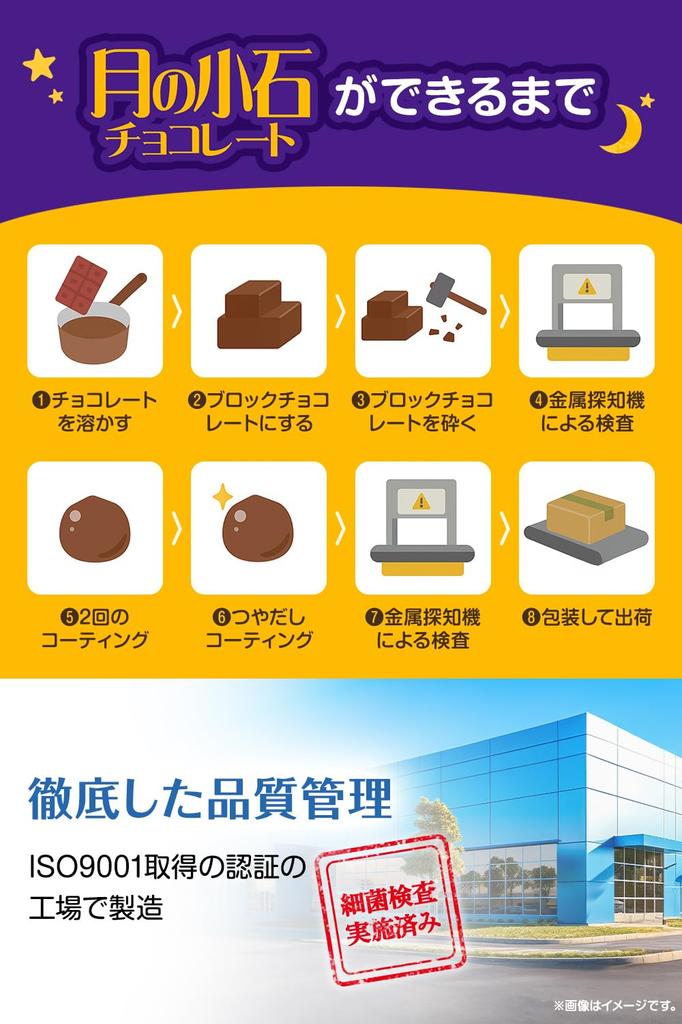 Saiwa Shoten Moon Pebbles Mega Stone Commercial Large Snack [Dietitian Recommended] Chocolate, Serving, Chocolate, Stone, Rock, Snack, Use, 400g,