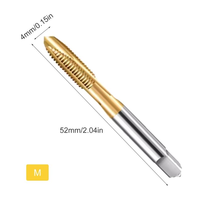 Straight Shank Taps Designed For Efficient Stainless Steel Threading On Machine Enhances Durability In Machine Threading