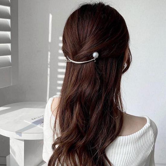 Mno Silver Ring Hairpin Clip Hairpin Hairpin for Thick Hair Decoration