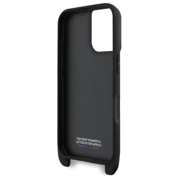Bmw Bmhcp16S23Pscck Iphone 16 6.1       Czarny/Black Hardcase M Edition Carbon Stripe & Strap
