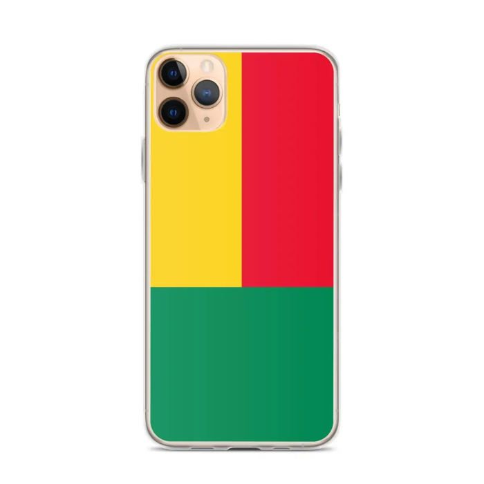 Coque iPhone - Drapeau Bénin - iPhone 11 Pro Max - Souple - Multicolore - Verticale