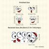 4 Pcs/Set Cartoon Face Bin Stickers Self-Adhesive Home Decor for Trash Can Wall Toilet Decor Refrigerator Fun Themed Decor