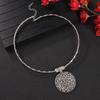 Handmade Collar Retro Flower Miao Silver Fringed Pendant Necklace Niche Exotic Female Collarbone Chain