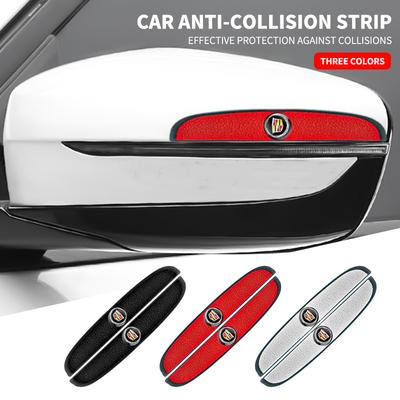4 Stuks Rubberen Anti-botsingsstrip Auto Deur Achteruitkijkspiegel Beschermer Stickers Voor Escalade GT4 XT4 ATS XT5 CTS XTS RS