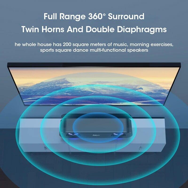 4D Surround Soundbar With RGB Light Speakers Computer Stereo Bass Subwoofer Speaker for Laptop PC Home Theater Caixa De Som