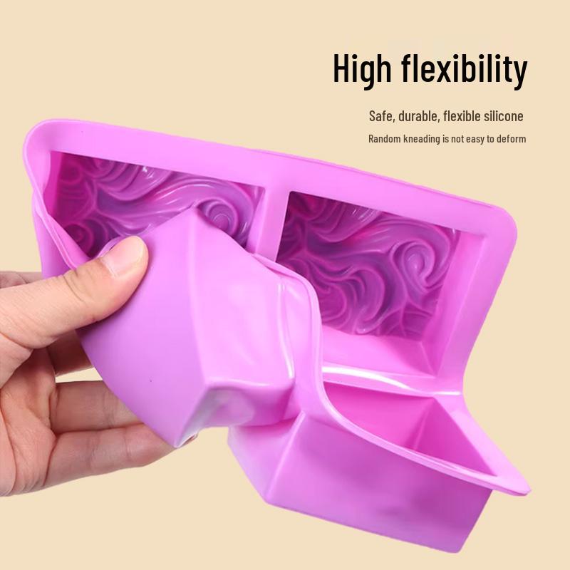 Handmade Silicone Square Soap & Cake Mold – High-Temp Resistant, Easy Release