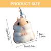 Lovely Hamster Cartoon Plush Toy for Kids Keychain Hamster Cartoon Furry Soft Charm Stuffed Hamster Toy