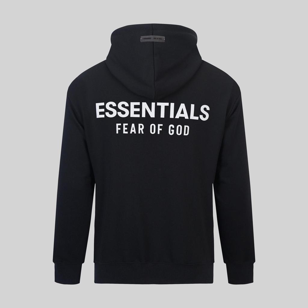 FOG Essentials Unisex Long Sleeve Printed Hoodie - 350g Cotton Fabric