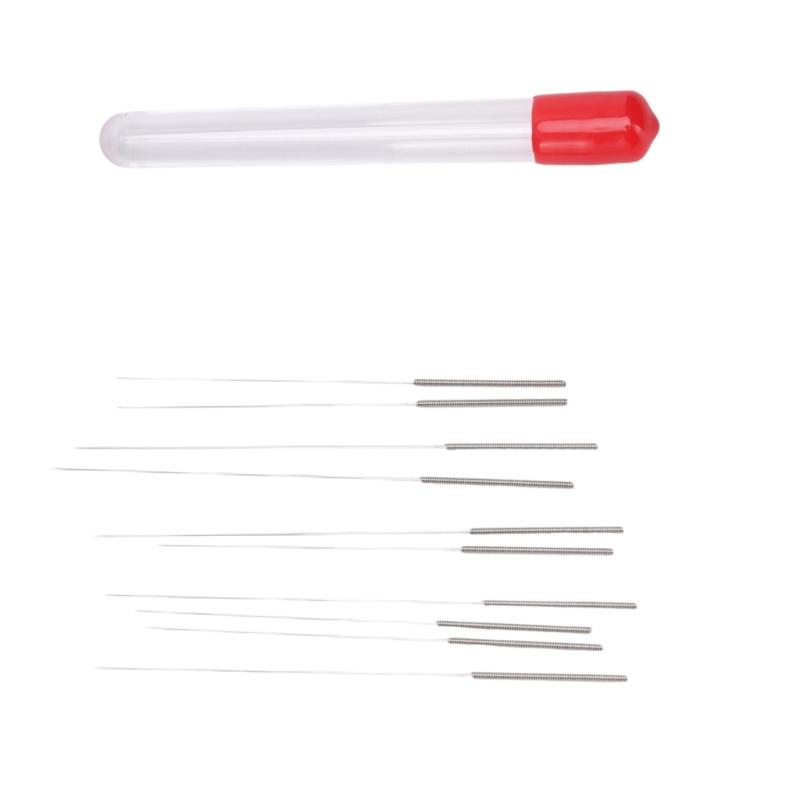 Sprayer Nozzle Cleaning Pin Set, 10-Count 304 Steel Supply for Direct Maintenance of Washer, Printer, Bottle Sprayer and Gas Stove Passages