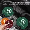 Universal Felt Coaster Drink Bottle Water Cup Pad For Mercedes Benz B/C/E/S Class W203 W204 W205 W210 W211 W212 W221 Accessories P1