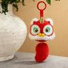 Cartoon Lion Dance Keychain Awakened Lion Chinese New Year Gift  Bag Hanging Accessories
