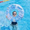 Childrens Cartoon Teddy Bear And Rabbit Glitter Inflatable Swimming Ring