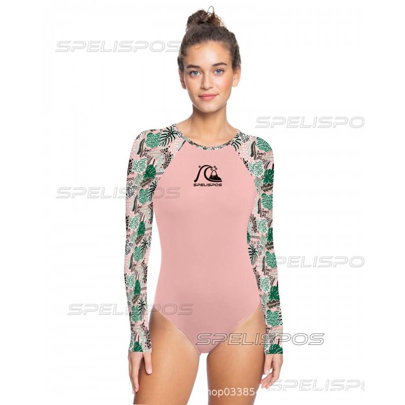 Womens Quick-Dry UV Protection Digital Print Wetsuit Snorkeling Surfing Swimming Water Sports