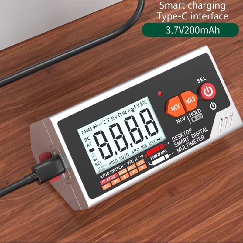 Desktop Multimeter Providing Voice Assistance Temperature Measurement And Auto Shutdown Feature NCV Test Laboratory Tool