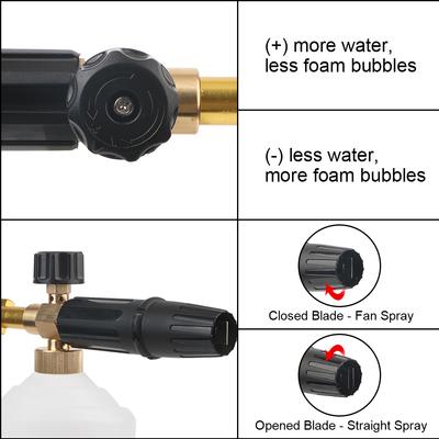 Car Wash Gun Nozzle For Karcher K AR Makita Daewoo 1 L Adjustable Snow Foam Generator Foam Lance Shampoo Sprayer High Pressure