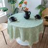 Round Tablecloth, Light Luxury Hollow Lace Retro Tablecloth, Small Round Table Cover